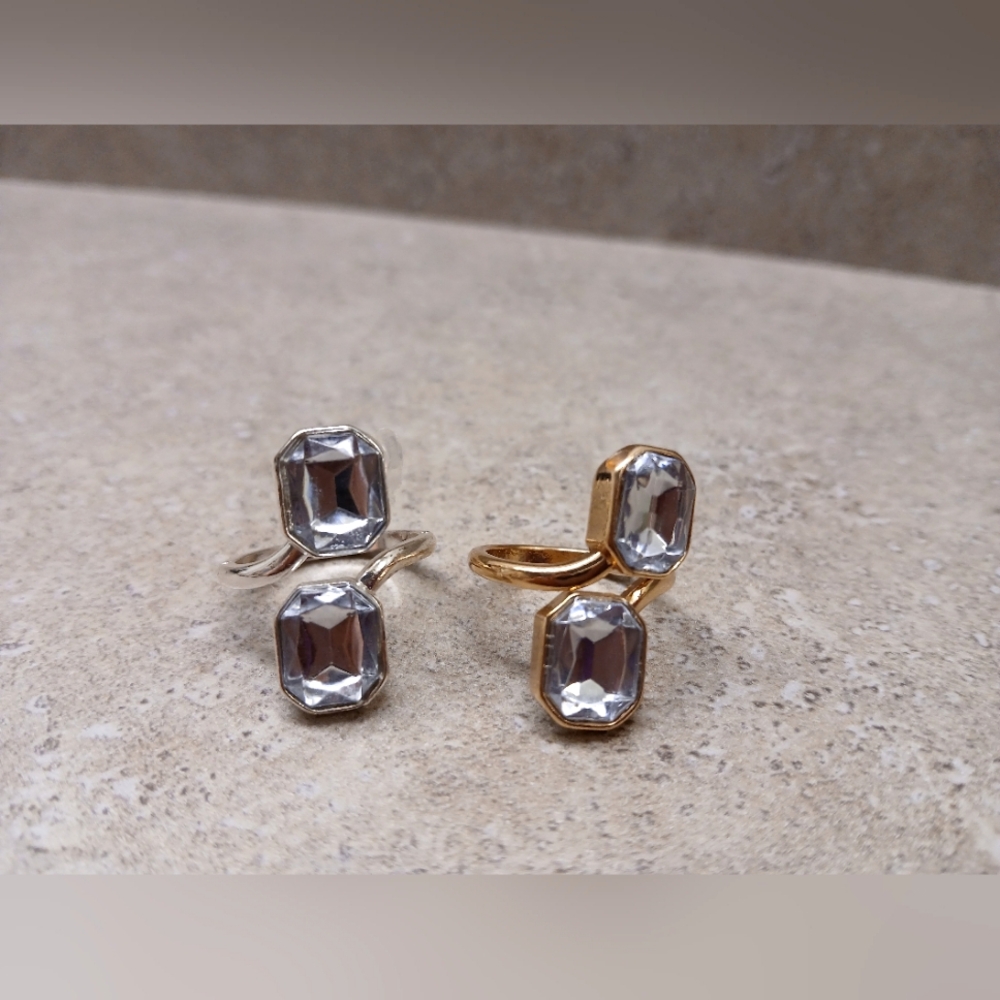 NEW H&M WOMENS GOLD AND SILVER RINGS SIZE M/L